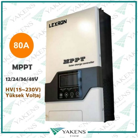 80A Amper HV Mppt Solar Şarj Kontrol Cihazı 12/24/36/48V Lexron